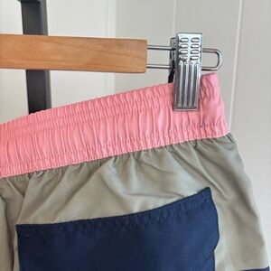 Barbour NWT Johann Colorblock Stripe Swim Trunks Mesh Lined Men S Coastal Preppy